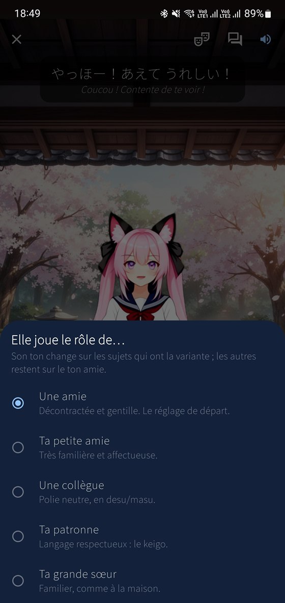 Le rôle qu'elle joue, et donc son registre